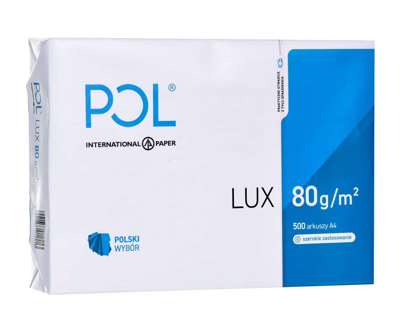 Papier xero ksero biurowy POLLUX (A4; 80g/m2; 500 szt.arkuszy; kolor biały, matowy)
