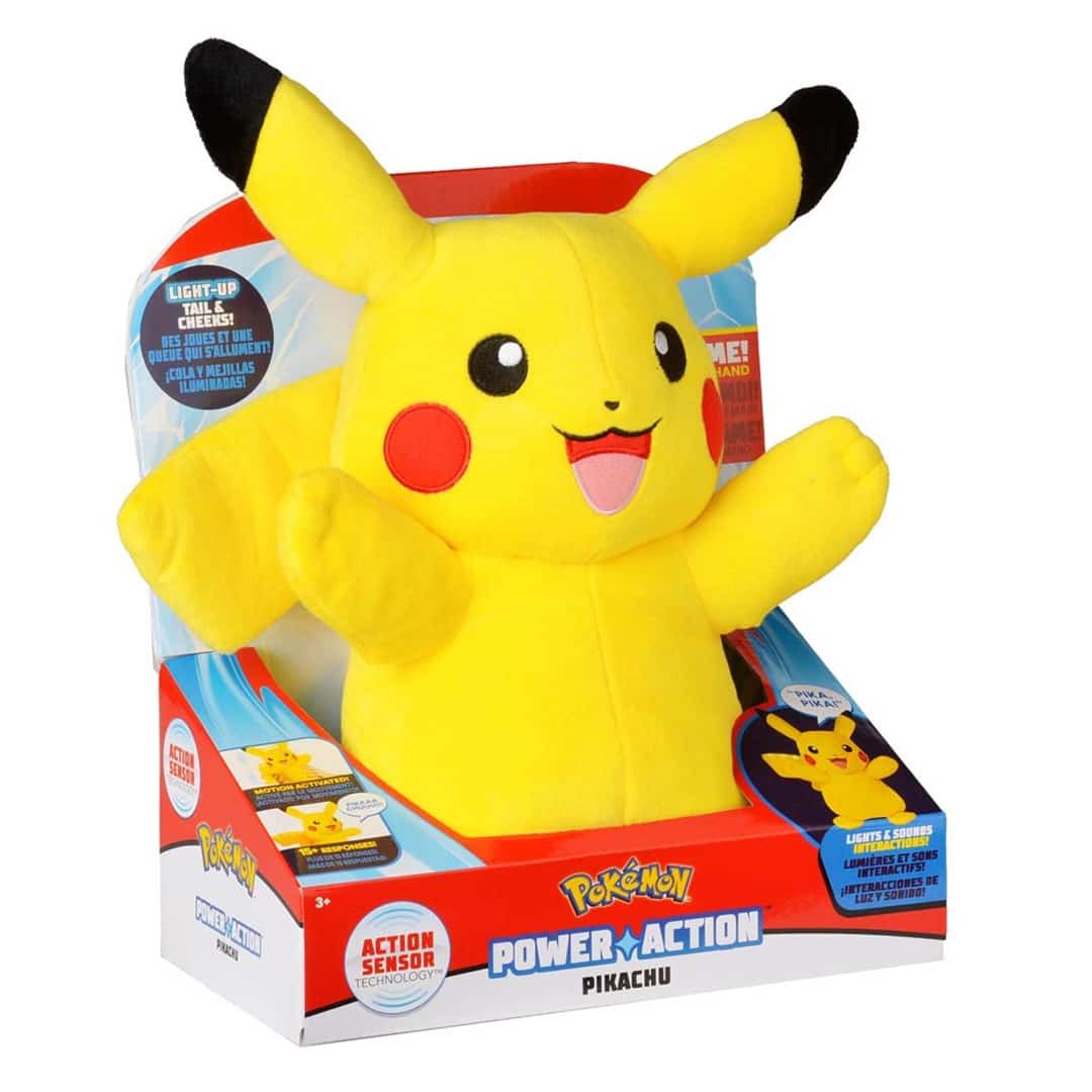 Pokemon Power Action Pikachu Zabawka Interaktywna, 25 cm