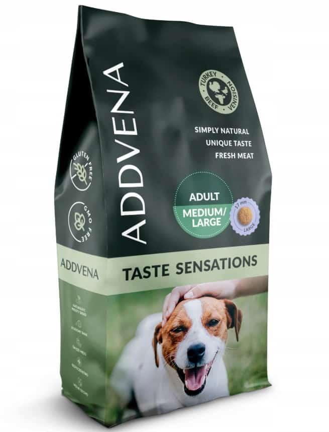 ADDVENA TASTE SENSATIONS 10kg dla dorosłych psów
