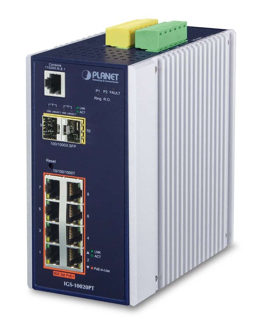 Switch Planet IGS-10020PT 8 Portów 10/100/1000Mbps