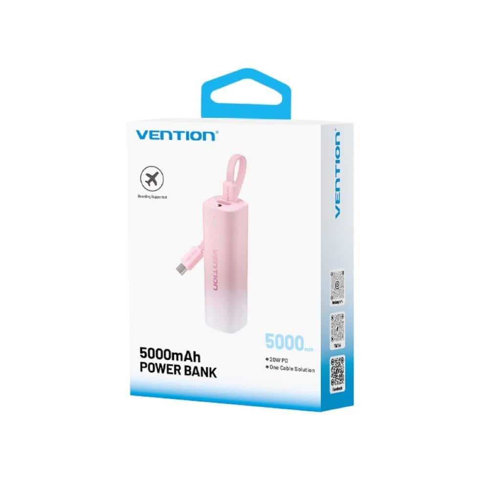 Powerbank Vention 20W PD USB-C Lightning 5000 mAh