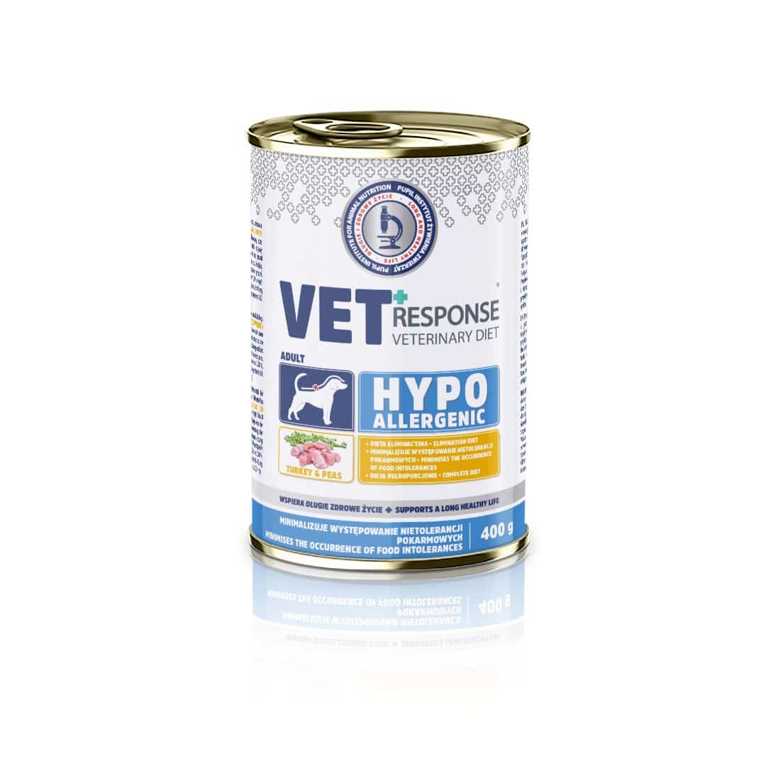 VET RESPONSE Hypoallergenic indyk karma 400g
