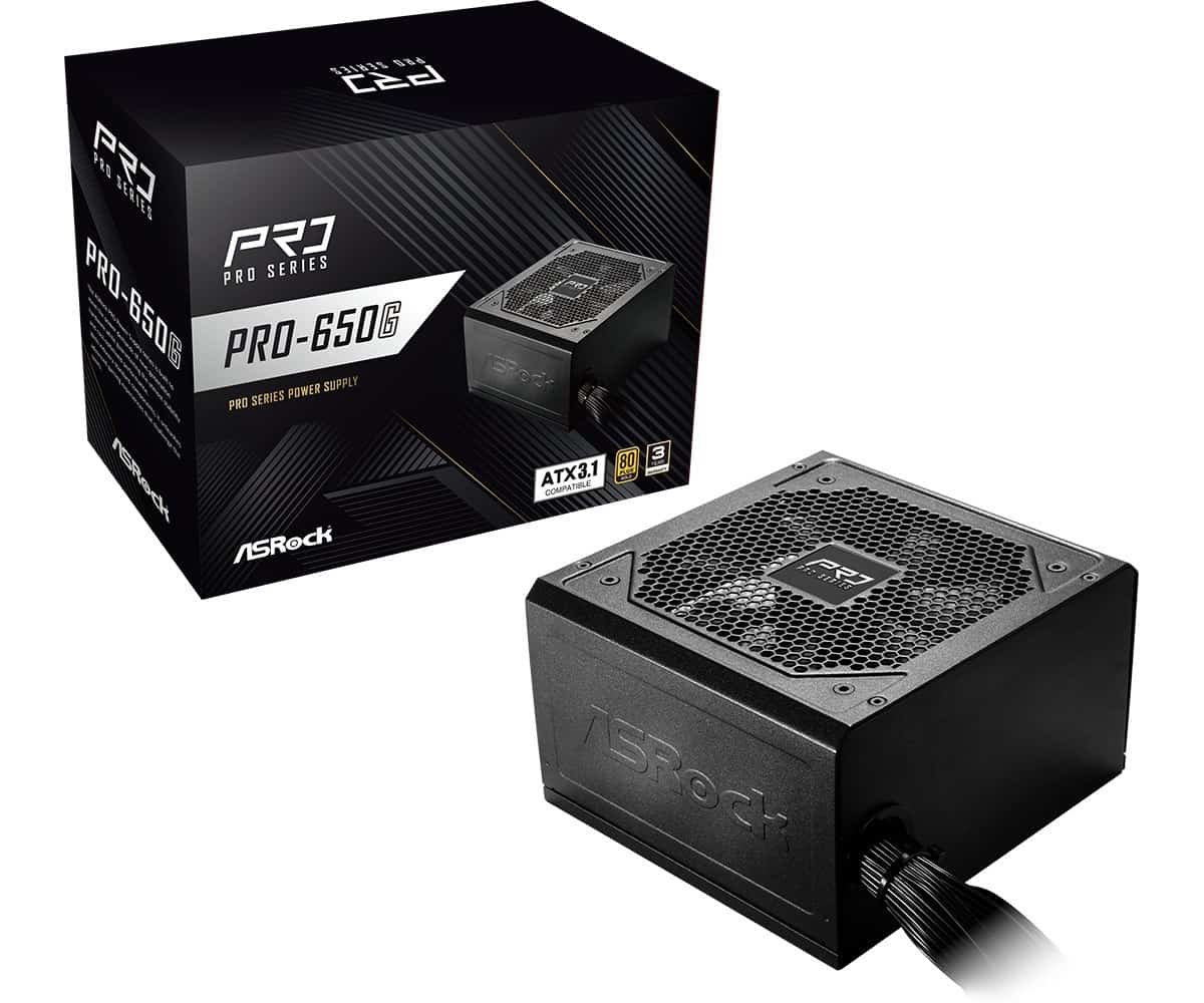 Zasilacz ASRock PRO-650G 650W 80 PLUS Gold