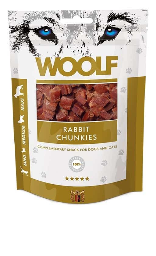 WOOLF Przysmak Rabbit Chunkies 100g dla psa