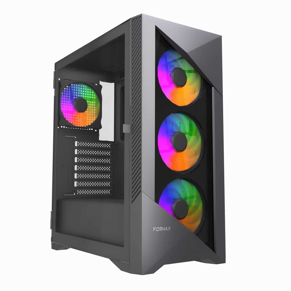 GEMBIRD OBUDOWA FORNAX 900ARGB MIDI-TOWER CZARNA