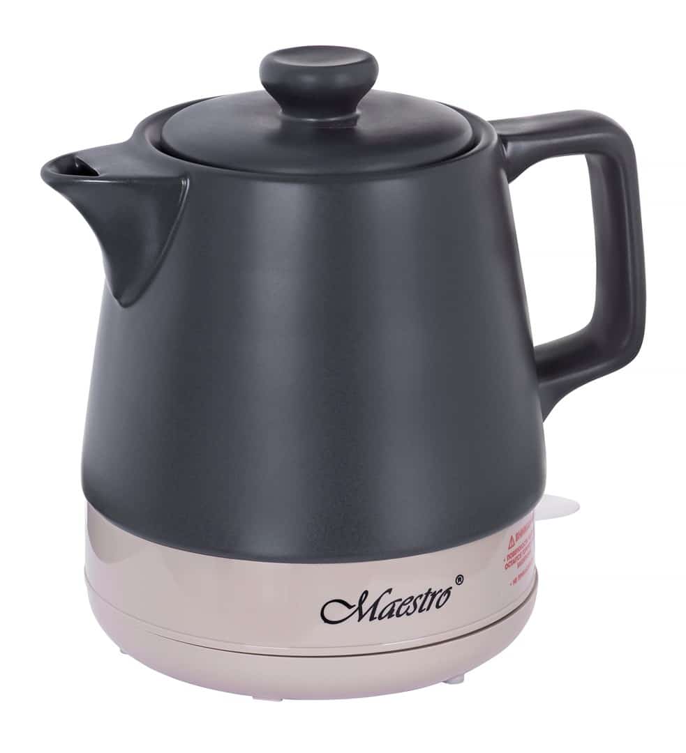 Czajnik elektryczny ceramiczny MAESTRO MR-071-BLACK, 1 l, czarny