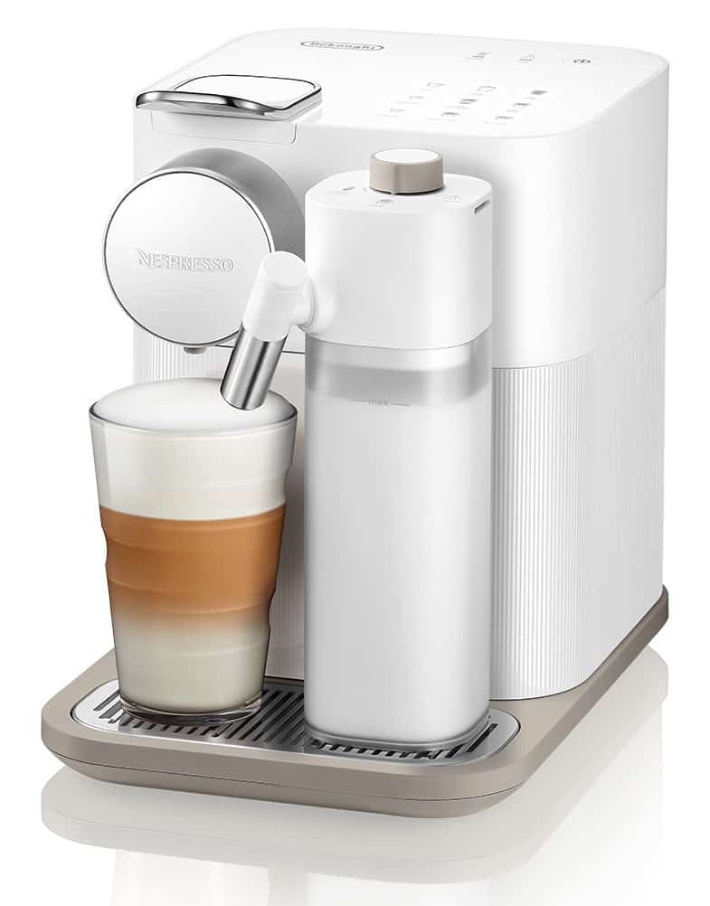 Ekspres do kawy na kapsułki DeLonghi EN640.W Nespresso Gran Lattissima