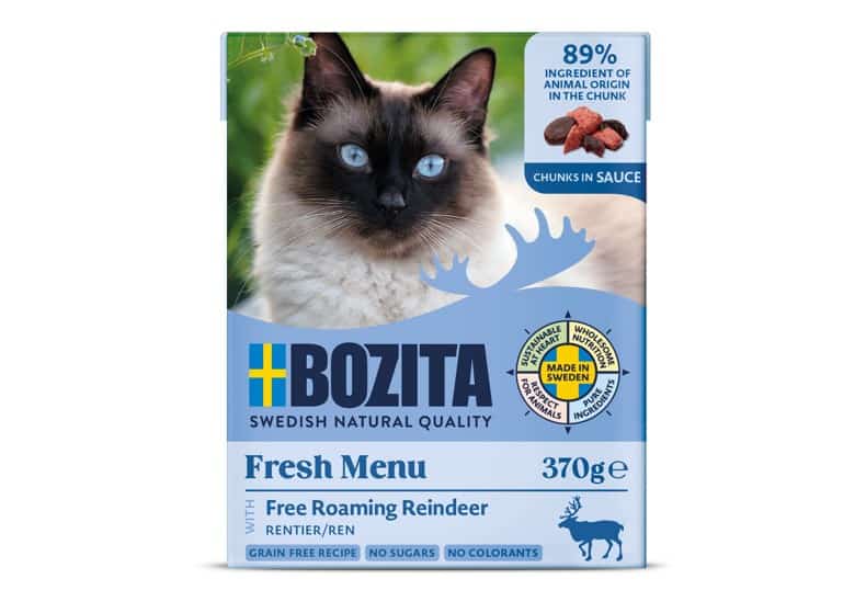 BOZITA Mięsne kawałki z reniferem 370g