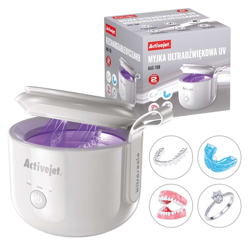 Myjka ultradźwiękowa UV Activejet AUC-198 bezprzewodowa
