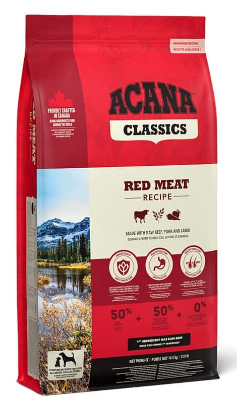 ACANA Red Meat Dog 14,5kg - Bez Soi, Brak Barwników
