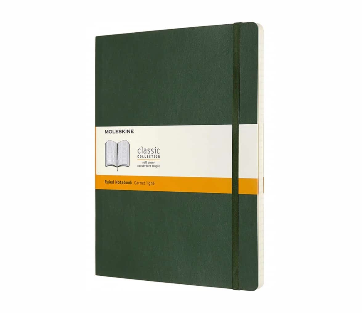 MOLESKINE Notes Classic XL, Myrtle Green, 192 Stron