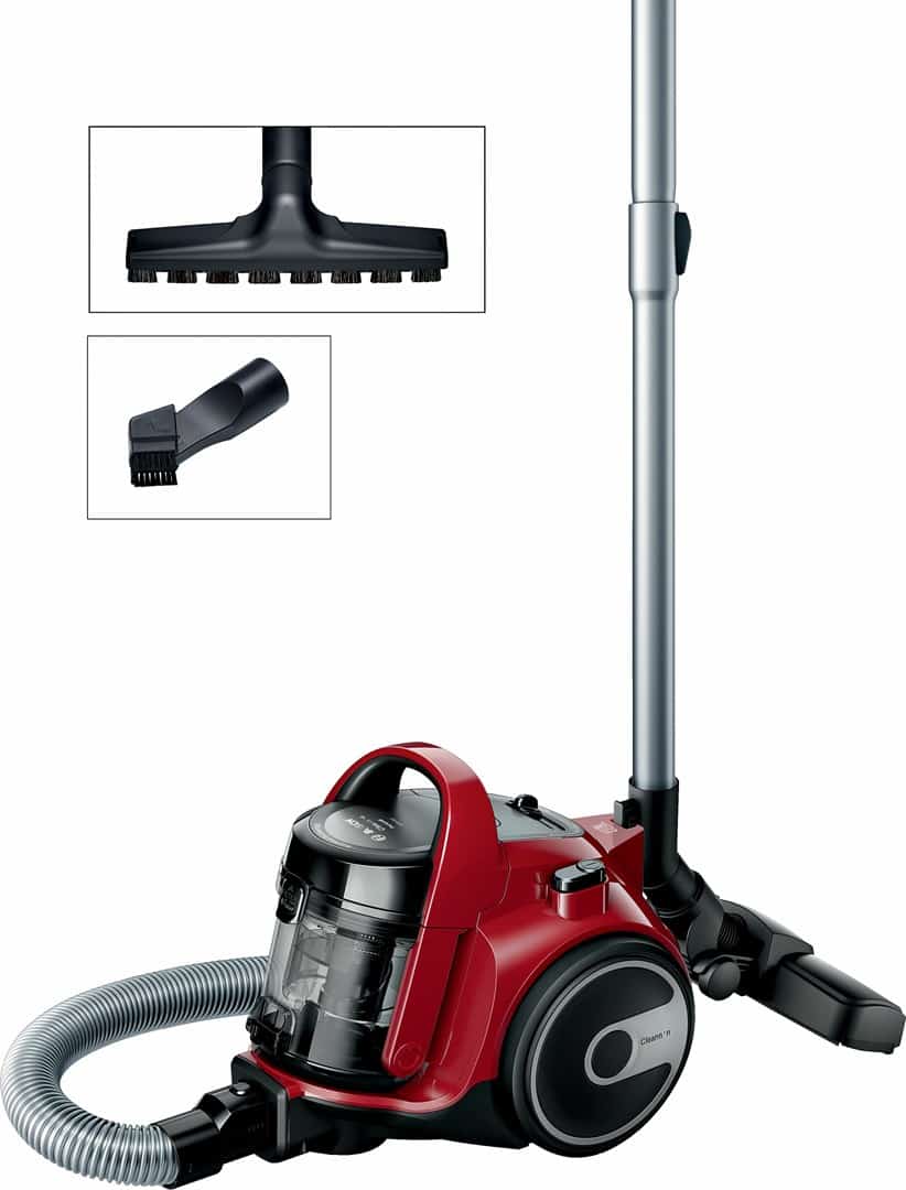 Odkurzacz bezworkowy Bosch BGC05AAA2 Serie 2 (czerwony) (OUTLET)