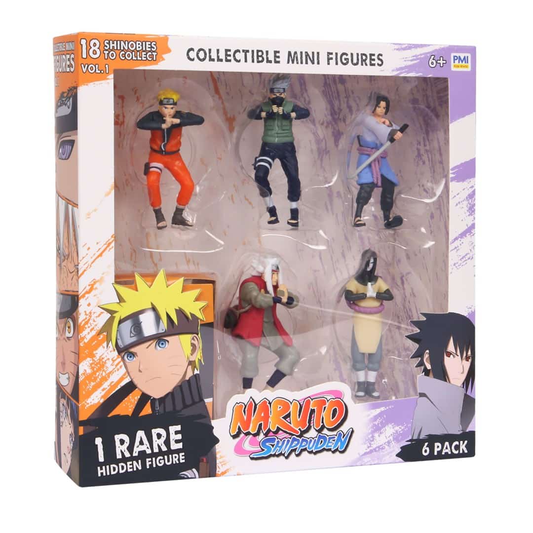 NARUTO SHIPPUDEN 6 Pack Deluxe Figurines Ver. B