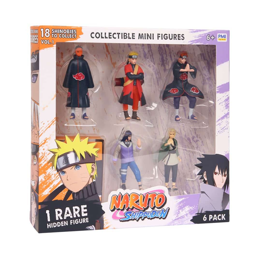 NARUTO SHIPPUDEN 6 Pack Deluxe Figures Ver. D
