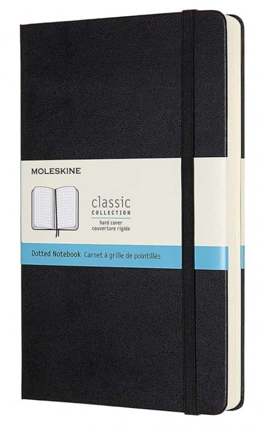 Moleskine Notes Classic L, 13x21cm, czarny, kropki