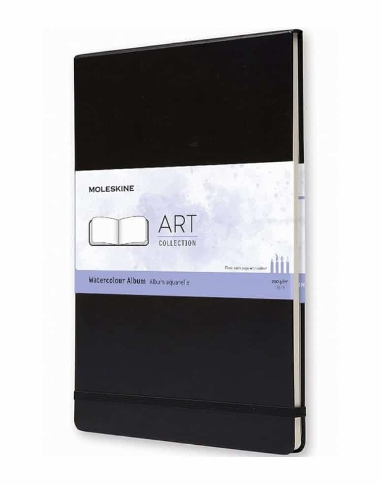 Moleskine Album Watercolor A4, 60 Stron, Czarny