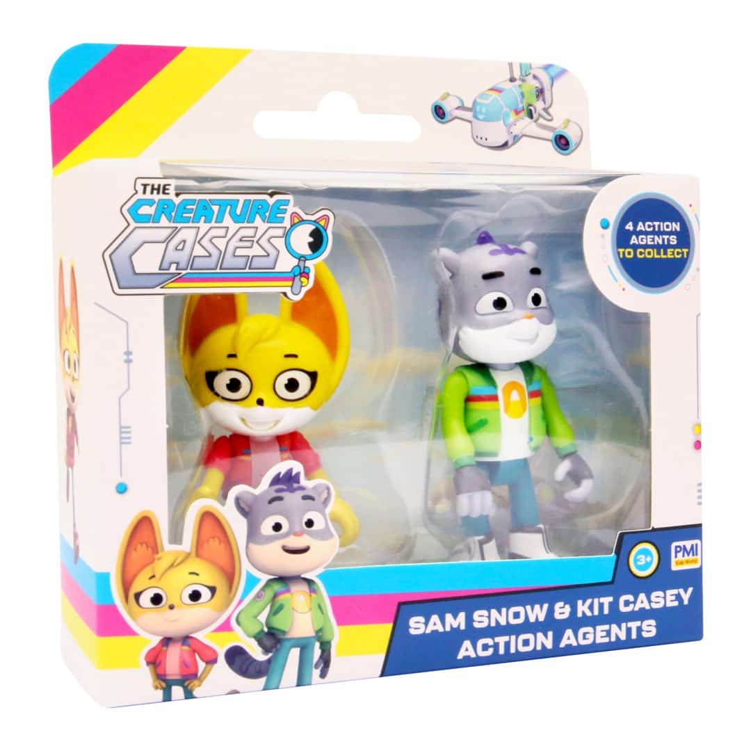 CREATURE CASES S1 ACTION AGENTS 7,5 CM - 2 PACK (ASSORTMENT)