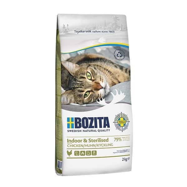 BOZITA Indoor & Sterilised Chicken - sucha karma dla kotów wysterylizowanych - 2kg