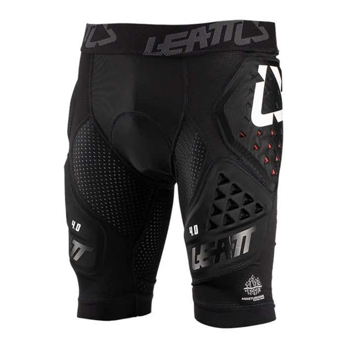 Spodenki z ochraniaczem LEATT Impact Shorts 3DF 4.0 L, czarne