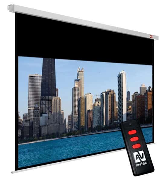 Ekran projekcyjny elektryczny AVTEK ELECTRIC CINEMA 240 1EVE56 (sufitowy, ścienny; rozwijane elektrycznie; 230 x 129,5 cm; 16:9; 104,0") (OUTLET)