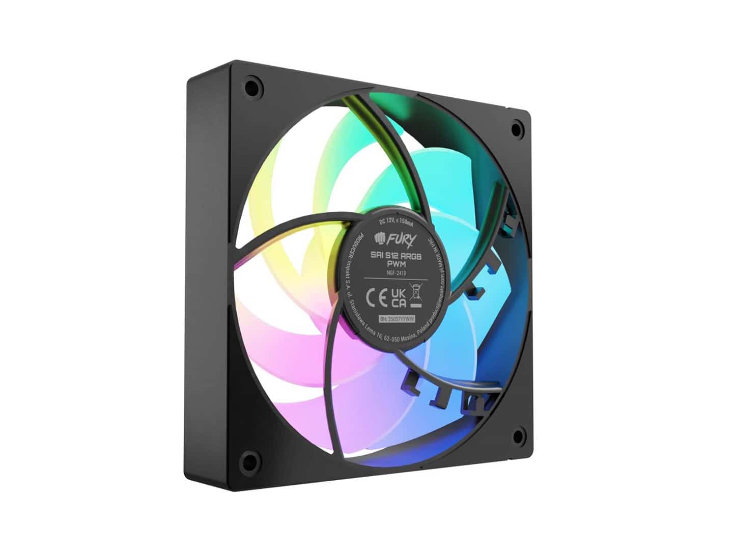 FURY WENTYLATOR SAI S12 ARGB PWM CZARNY