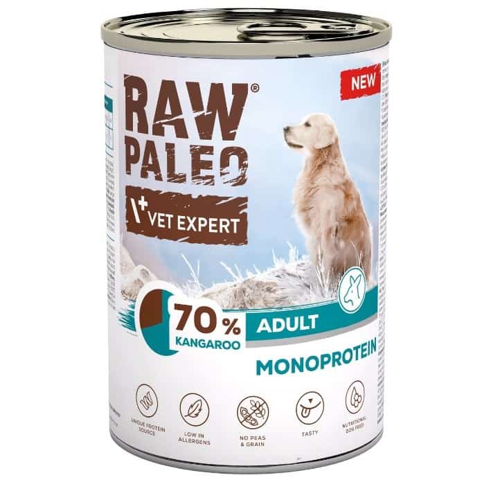 VetExpert Raw Paleo Kangur 400g dla psa dorosłego