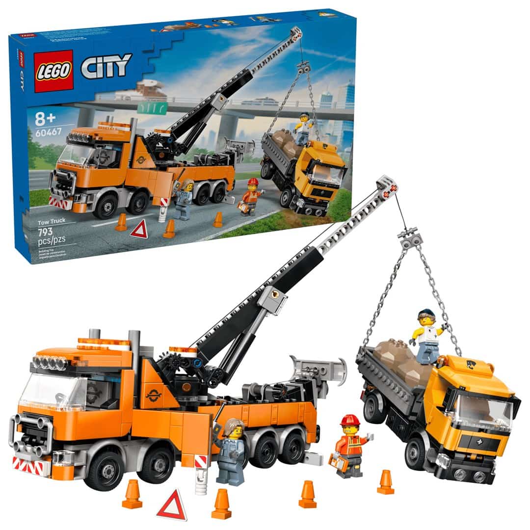 LEGO City 60467 - Wóz holowniczy z dźwigiem
