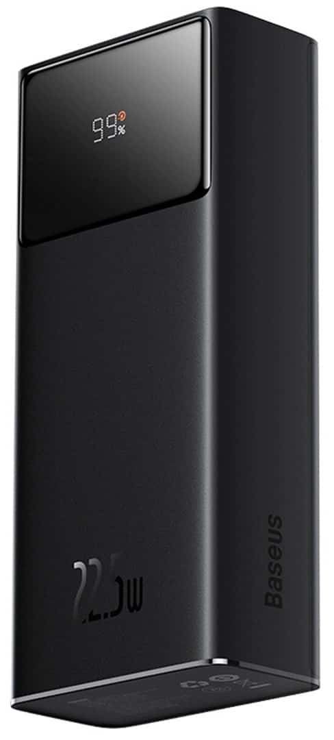 Powerbank Baseus EnerFill FP41 30000mAh 22.5W z kablem Baseus Simple USB-A - USB-C 3A 30cm - czarny