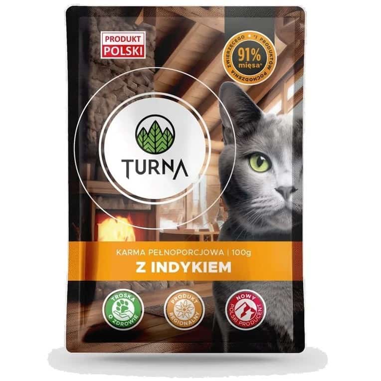 TURNA Cats z indykiem mokra karma 100g