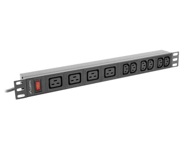 LANBERG LISTWA ZASILAJĄCA RACK PDU 1U 16A 2M