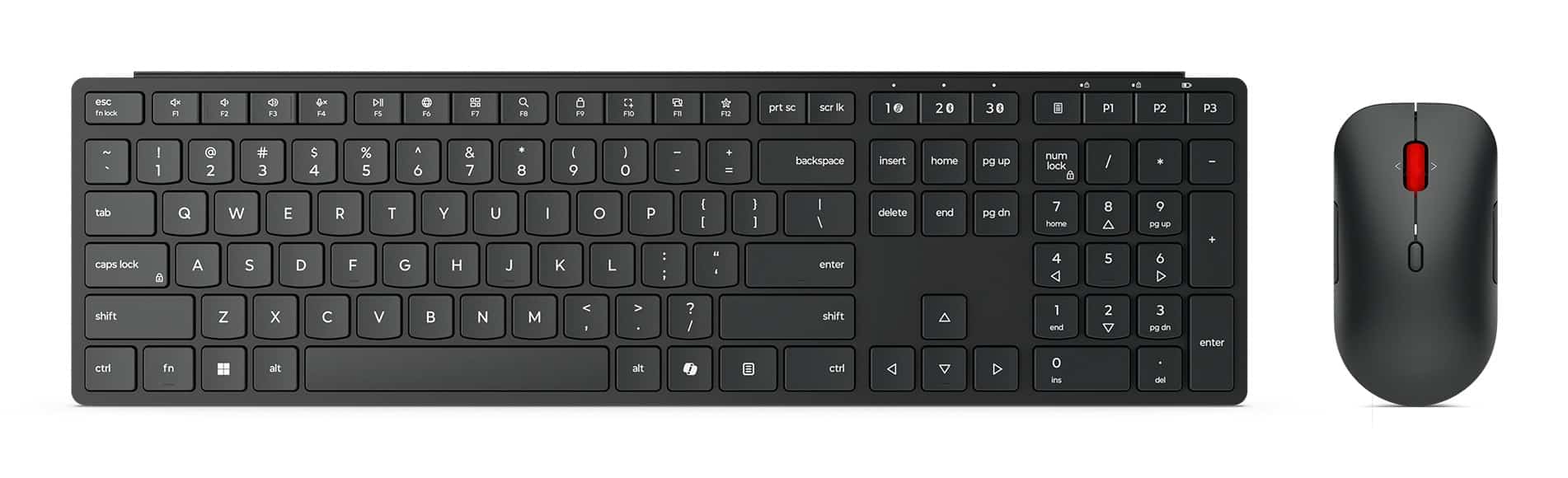 Lenovo Wireless Multi-Mode Pro ComboKeyboard and Mouse 6000 - U.S.English/4X31S04810