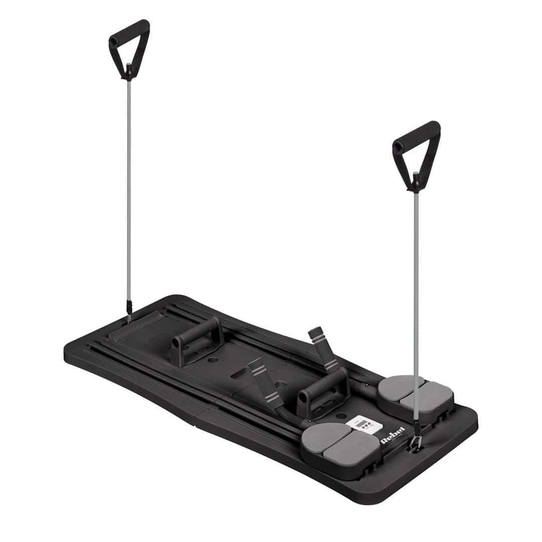REBEL ACTIVE DOMOWY ZESTAW DO PILATES, WIELOFUNKCYJNY PRZYRZĄD DO ĆWICZEŃ FITNESS 9 W 1, KOLOR CZARNY RBA-3069-BK