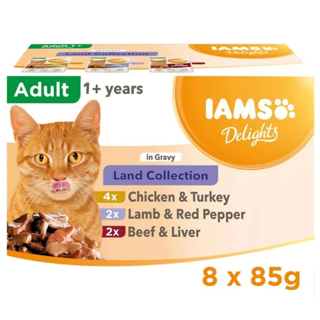IAMS Delights Land Collection in Gravy 8x85g