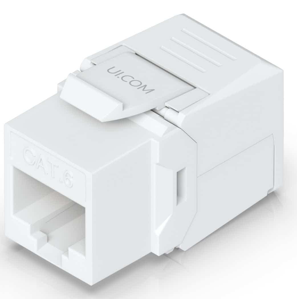Gniazdo keystone RJ45 UTP kat.6a Ubiquiti 12-pak (UACC-Keystone-Jack-C6)