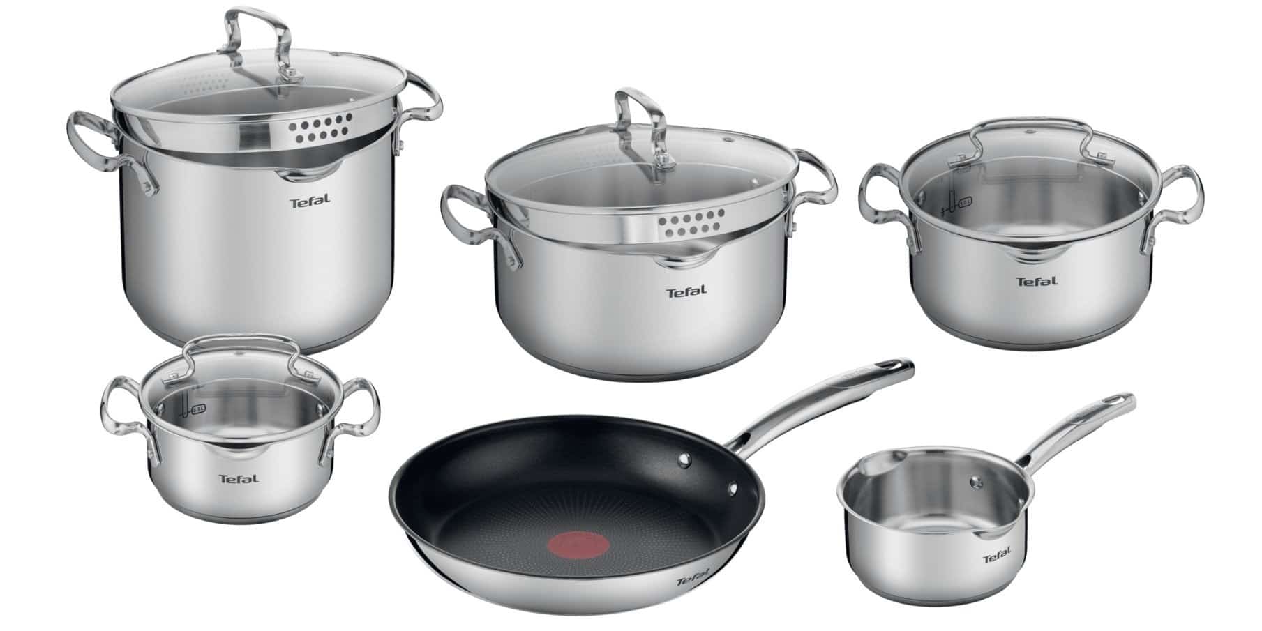 Zestaw garnków TEFAL Duetto+ 10 elem. G732SA55