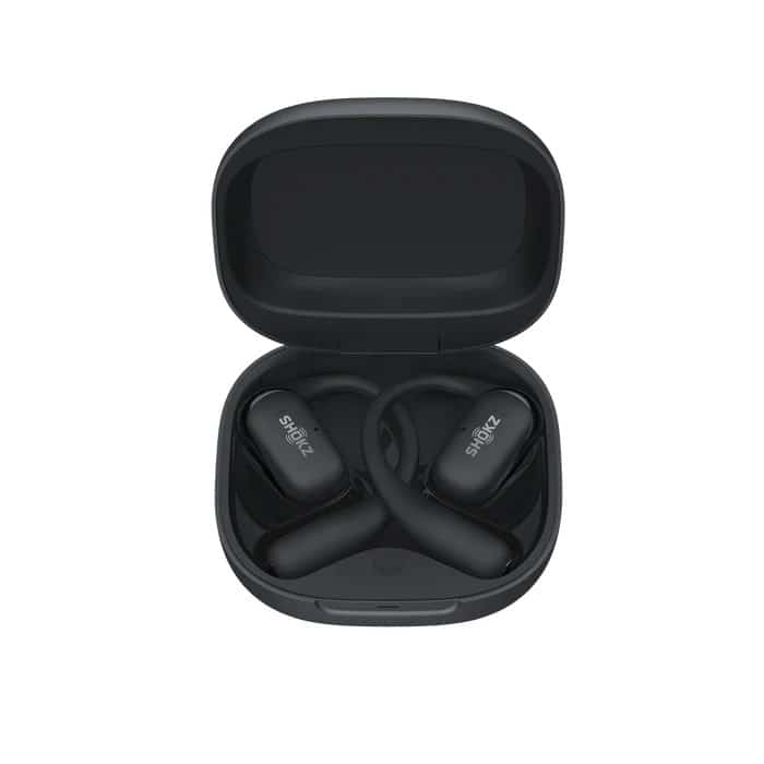 Słuchawki douszne bezprzewodowe Shokz OpenFit 2+ czarne (OUTLET)
