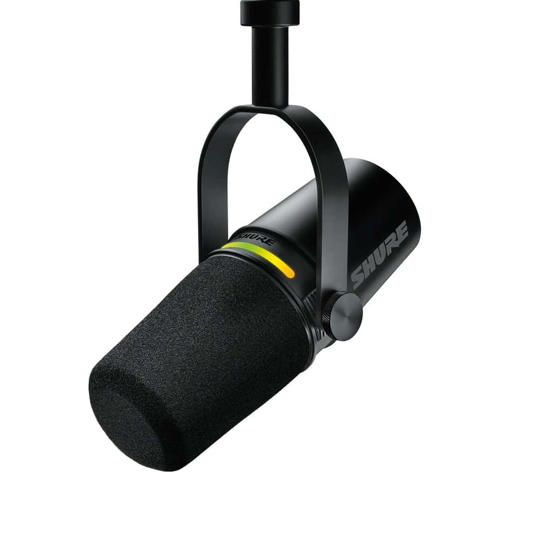 Shure MV7+-K - Mikrofon lektorski/wokalny ze złączem XLR/USB-C Czarny (OUTLET)