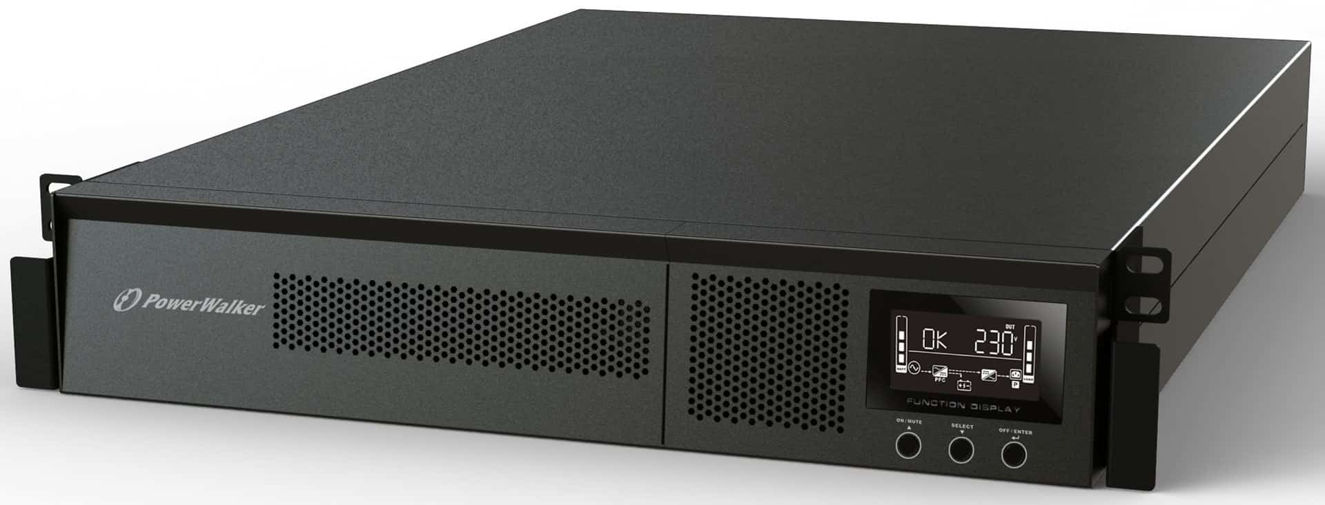 POWER WALKER UPS ON-LINE 1/1 FAZY 1000VA RMG PF1 RACK 19"