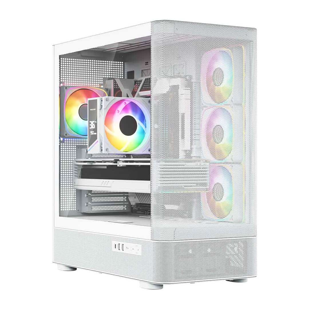 MODECOM OBUDOWA VOLCANO AQ 300 ARGB MIDI BIAŁA