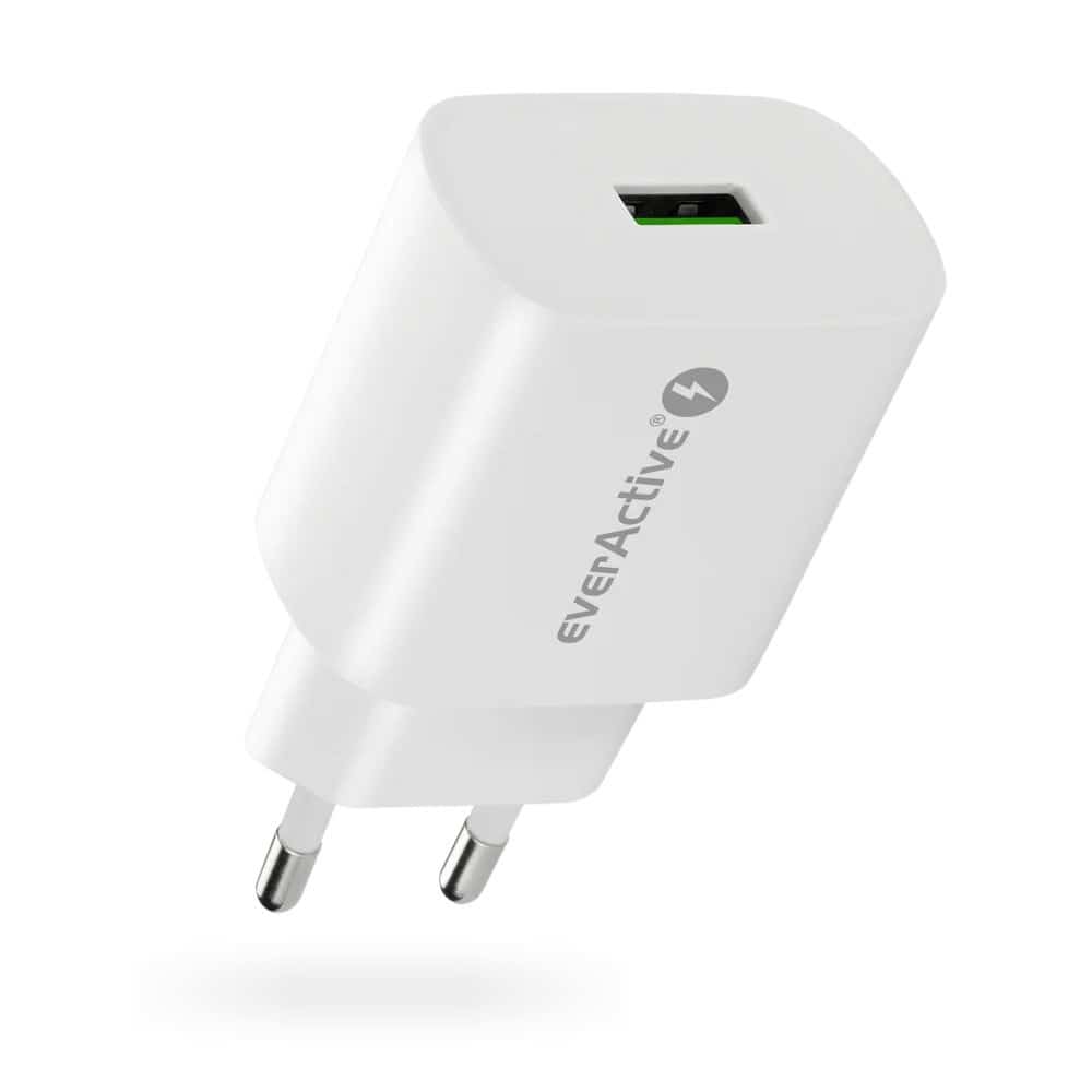 EVERACTIVE ŁADOWARKA SIECIOWA GAN 1 X USB, 2 X USB-C QUICK CHARGE 4+ 67W CZARNA SC-670Q
