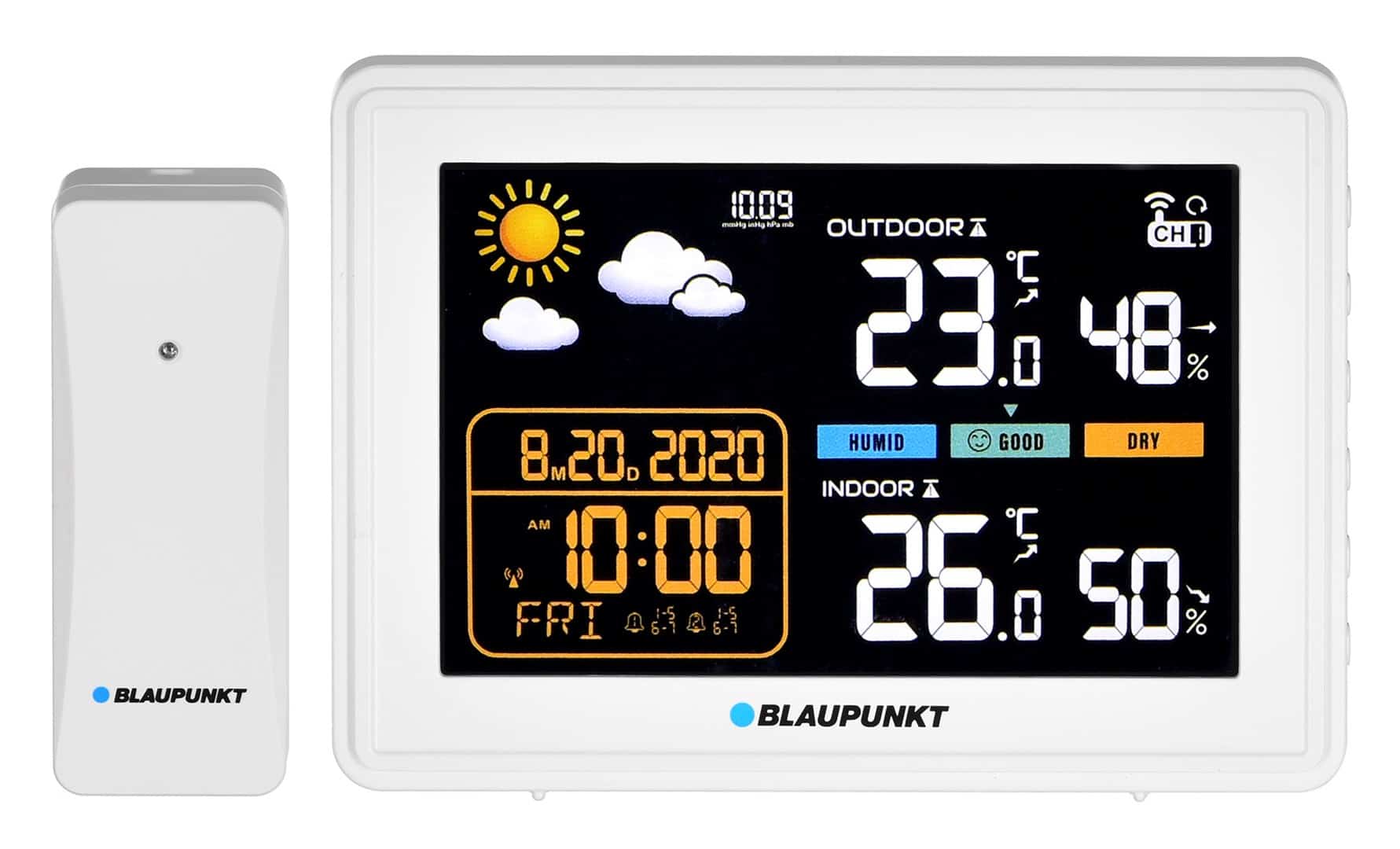 BLAUPUNKT Stacja pogodowa z czujnikiem zewnętrznym WS30WH