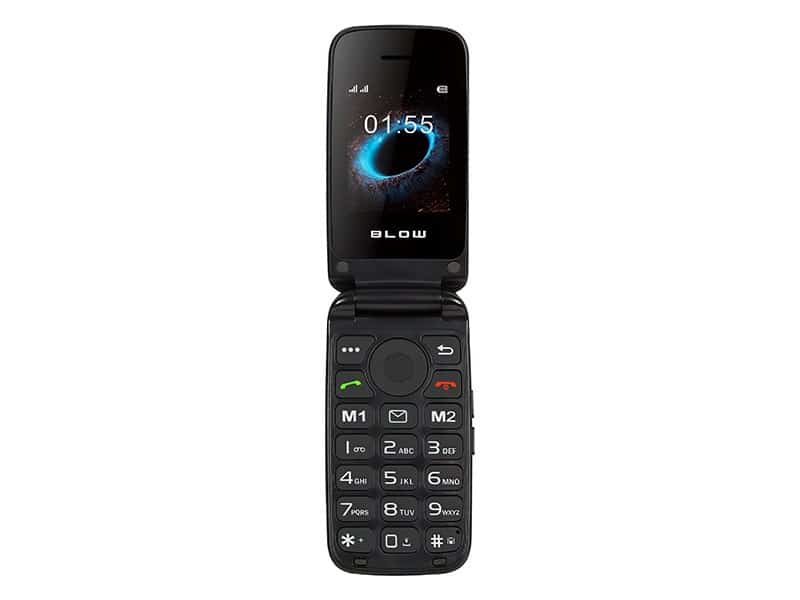 Telefon dla seniora BLOW z klapką S24 czarny