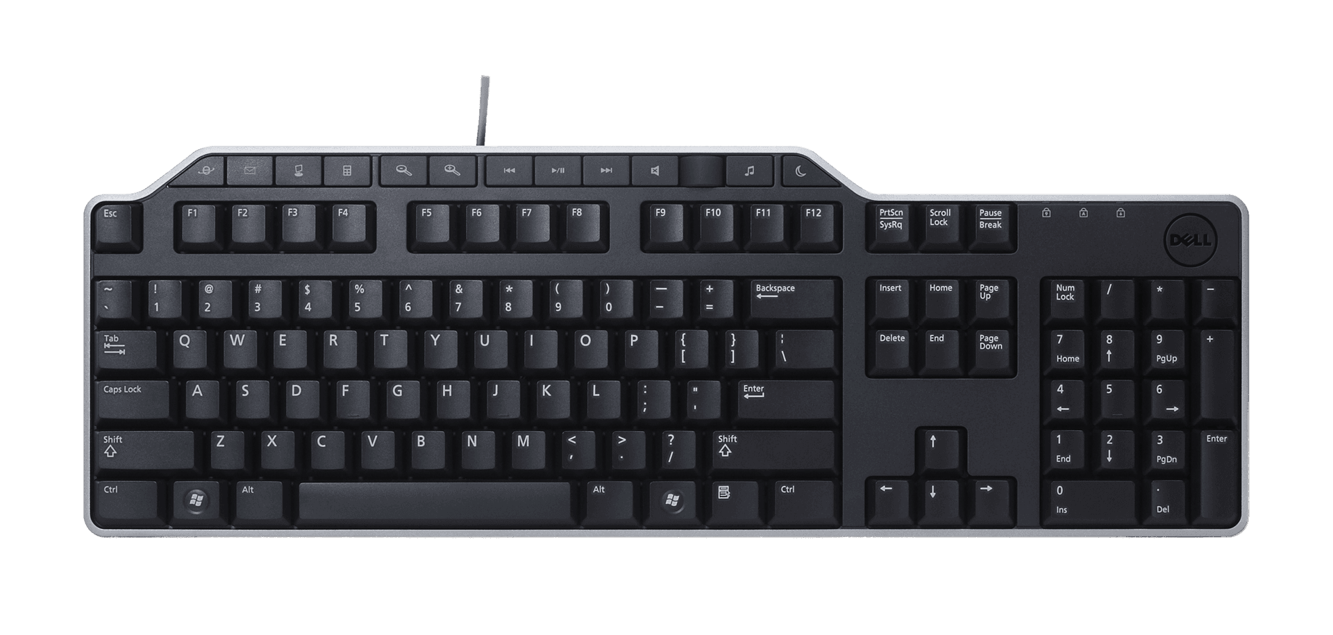 Klawiatura Dell KB-522 przewodowa biznesowa multimedialna USB czarna