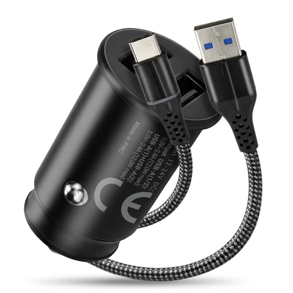 EVERACTIVE ŁADOWARKA SAMOCHODOWA 2 X USB CZARNA + KABEL CC-25C