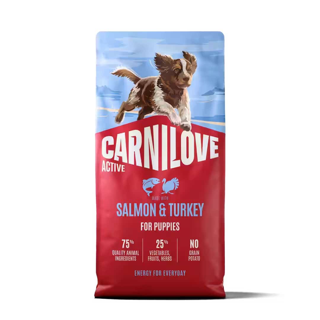 Karma sucha dla szczeniąt Carnilove Active z łososiem i indykiem 12 kg