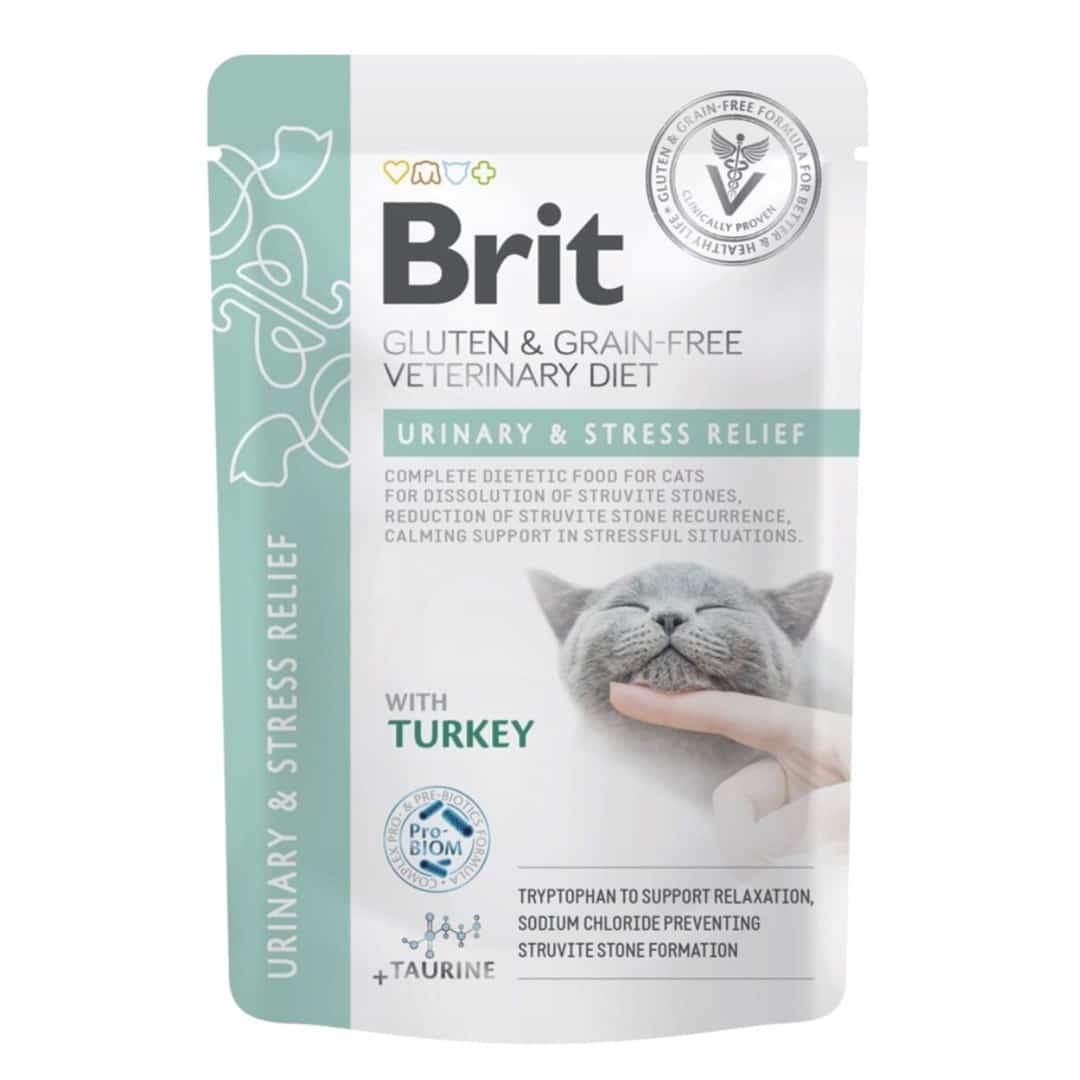 Brit VD Urinary and Stress Relief Cat Pouch 12x85g