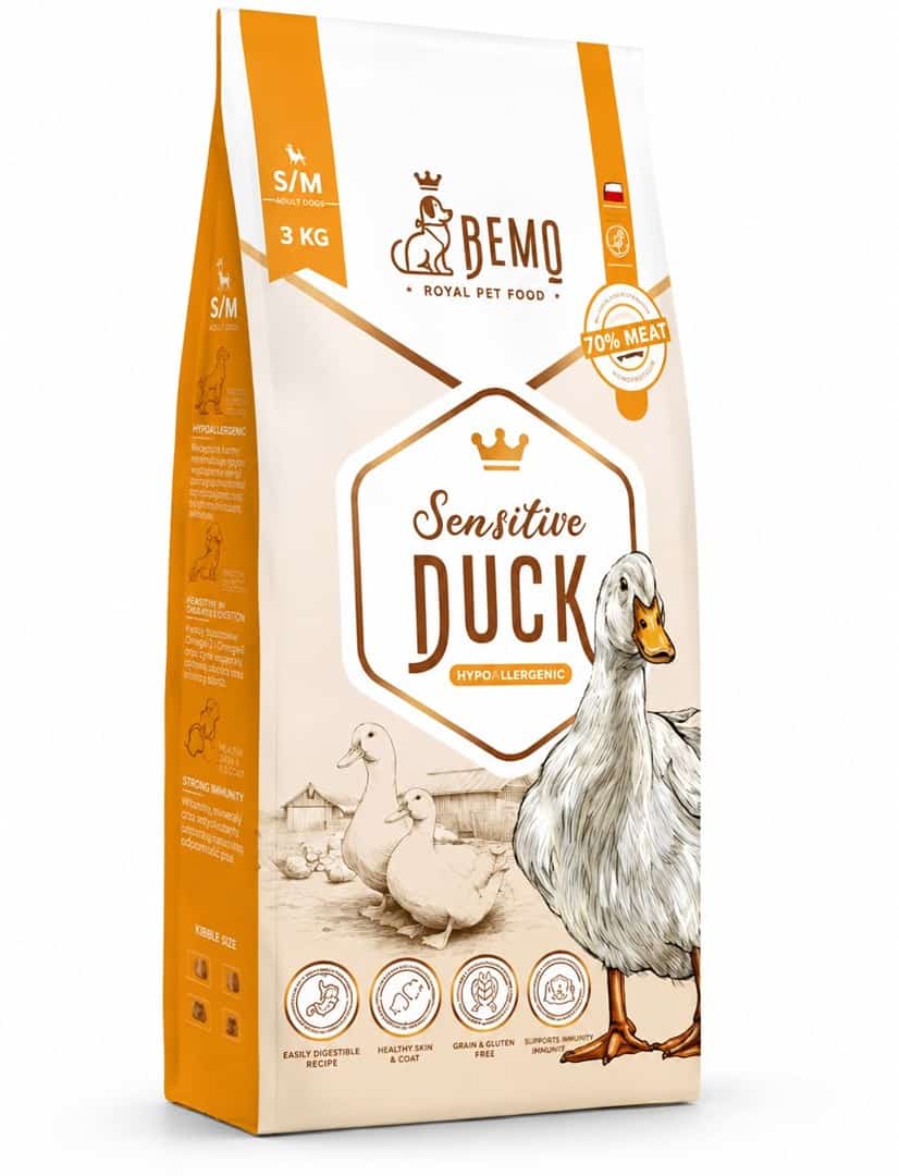 Bemo Karma sucha Sensitive Duck - kaczka small/medium 3kg