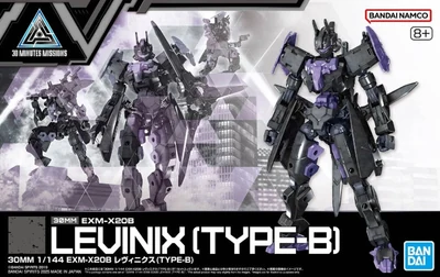 Model: 30MM 1/144 EXM-X20B LEVINIX (TYPE-B) Czysta nazwa: Figurka kolekcjonerska LEVINIX EXM-X20B (Typ B), skala 1/144, wysokość 30 mm
