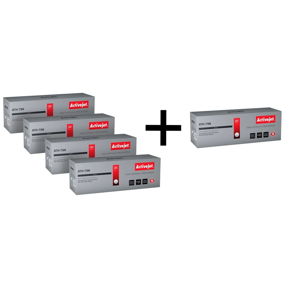 4 x Activejet toner do HP 79A + 1 za 1 zł