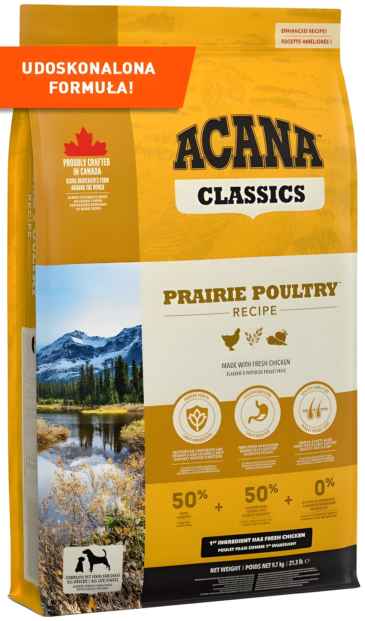 ACANA Classics Prairie Poultry - Sucha Karma 9,7 kg